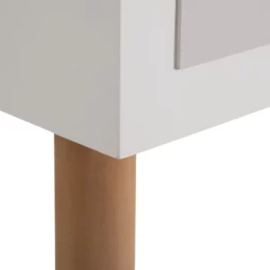 CONSOLA BLANCO-GRIS MADERA PAULONIA 107 X 40 X 78,50 CM IXIA