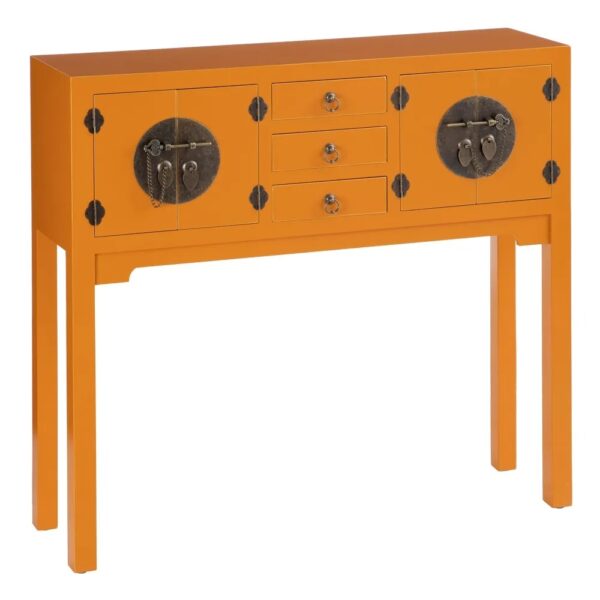 CONSOLA CALABAZA DM ''ORIENTE'' ENTRADA 95 X 26 X 90 CM IXIA