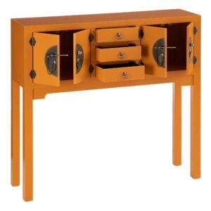 CONSOLA CALABAZA DM ''ORIENTE'' ENTRADA 95 X 26 X 90 CM IXIA