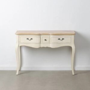 CONSOLA NATURAL-CREMA MADERA DE ABETO 115 X 50 X 80 CM IXIA
