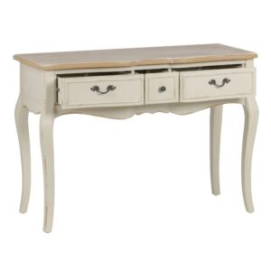 CONSOLA NATURAL-CREMA MADERA DE ABETO 115 X 50 X 80 CM IXIA