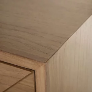 CONSOLA NATURAL-ORO MADERA PAULONIA 89 X 30 X 78,50 CM IXIA