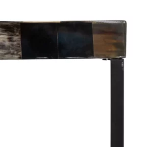 CONSOLA NEGRO CUERNO DECORACIÓN 140 X 35 X 75 CM IXIA