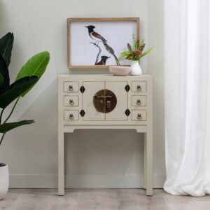 CONSOLA TAUPE DM ''ORIENTE'' ENTRADA 63 X 26 X 80 CM IXIA