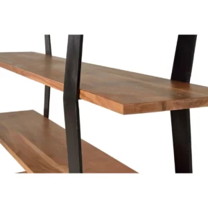 Librería Madera Mango Macizo Estructura Forja - Giner y Colomer-3