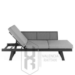 SOFÁ 3 PLZ – TUMBONA HOUSE BLANCO CON TAPICERÍA ÚNICA VALENCIARATTAN