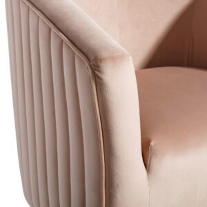 SILLÓN TERCIOPELO TEJIDO-METAL 72 X 62 X 77 CM IXIA