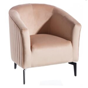 SILLÓN TERCIOPELO TEJIDO-METAL 72 X 62 X 77 CM IXIA