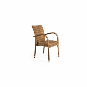SILLÓN EXTERIOR APILABLE MODELO ROUND NATURAL VALENCIA RATTAN