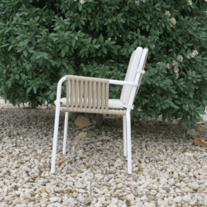 SILLON SUMERIO BLANCO-CREMA VALENCIARATTAN