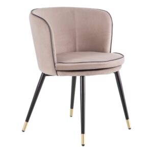 SILLA TERCIOPELO TEJIDO-METAL 62 X 50 X 76 CM IXIA
