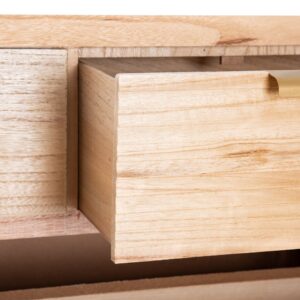 ZAPATERO NATURAL MADERA-RATÁN 80 X 30 X 107 CM IXIA