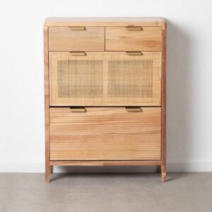 ZAPATERO NATURAL MADERA-RATÁN 80 X 30 X 107 CM IXIA