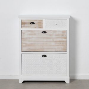 ZAPATERO BLANCO-NATURAL MADERA DE ABETO 85 X 30 X 110 CM IXIA