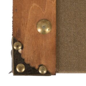 SET 2 BAÚLES NATURAL-VERDE TEJIDO-MADERA 45 X 30 X 29 CM IXIA