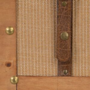 SET 2 BAÚLES NATURAL TEJIDO-MADERA 45 X 30 X 29 CM IXIA