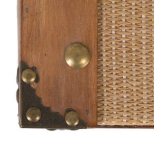 SET 2 BAÚLES NATURAL TEJIDO-MADERA 45 X 30 X 29 CM IXIA