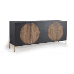 Aparador 4 Puertas Madera Mango Patas Metal - Giner y Colomer - 3