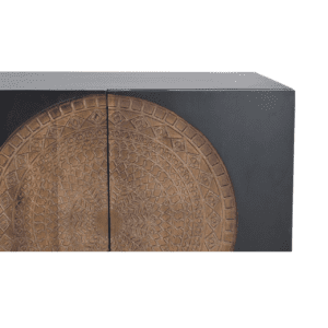 Aparador 4 Puertas Madera Mango Patas Metal - Giner y Colomer - 7