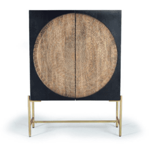 Armario 2 Puertas En Madera De Mango Y Base De Metal - Giner Y Colomer - 1