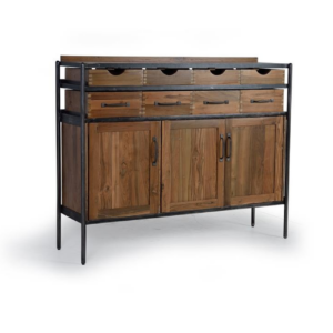Aparador Industrial Madera de Teka y Mango - Giner y Colomer1