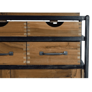 Aparador Industrial Madera de Teka y Mango - Giner y Colomer6