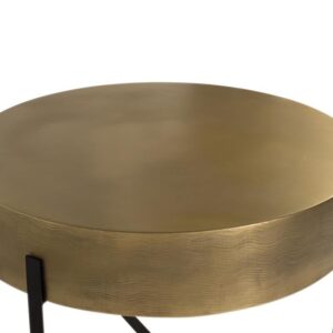 MESA CENTRO REDONDA ACABADO BRONCE GINER Y COLOMER