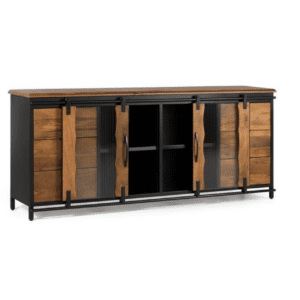 Aparador 2 Puertas Correderas + 4 cajones Estilo Industrial 190 cms. - Giner y Colomer3