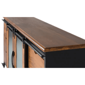 Aparador 2 Puertas Correderas + 4 cajones Estilo Industrial 190 cms. - Giner y Colomer5