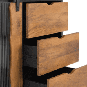 Aparador 2 Puertas Correderas + 4 cajones Estilo Industrial 190 cms. - Giner y Colomer7