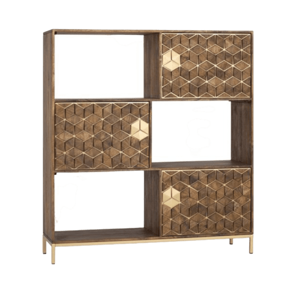 EstanteríaLibrería c3 Puertas Madera Mango - Giner y Colomer