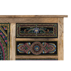 Aparador con 2 Puertas y 4 Cajones Pintado a Mano Madera de Mango - Giner y Colomer - 5
