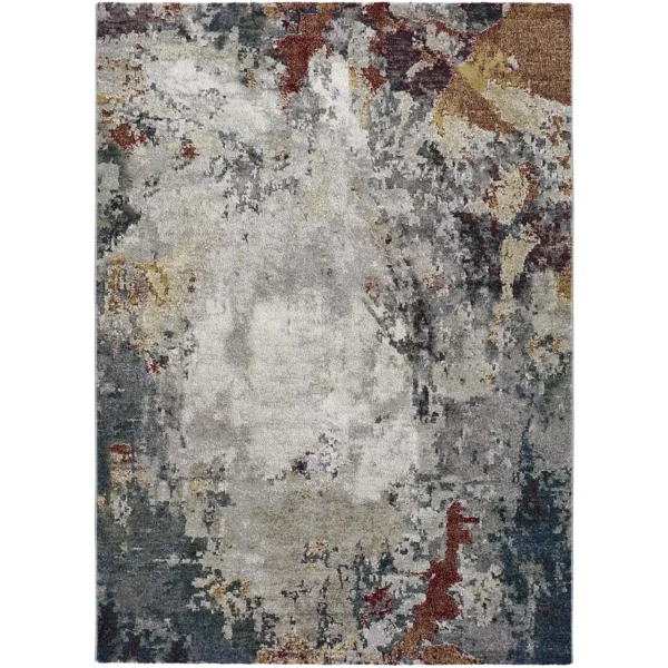Alfombra Abstracta de Estilo Vintage Graffiti 40001 Multicolor - Universal (1)