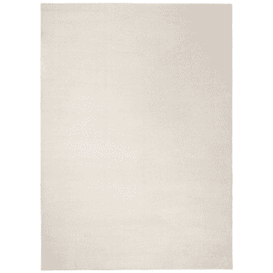 Alfombra Shaggy de Pelo Largo Montana Liso Blanco - Universal (1)