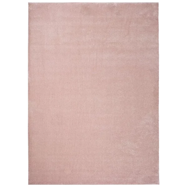 Alfombra Shaggy de Pelo Largo Montana Liso Rosa - Universal (1)