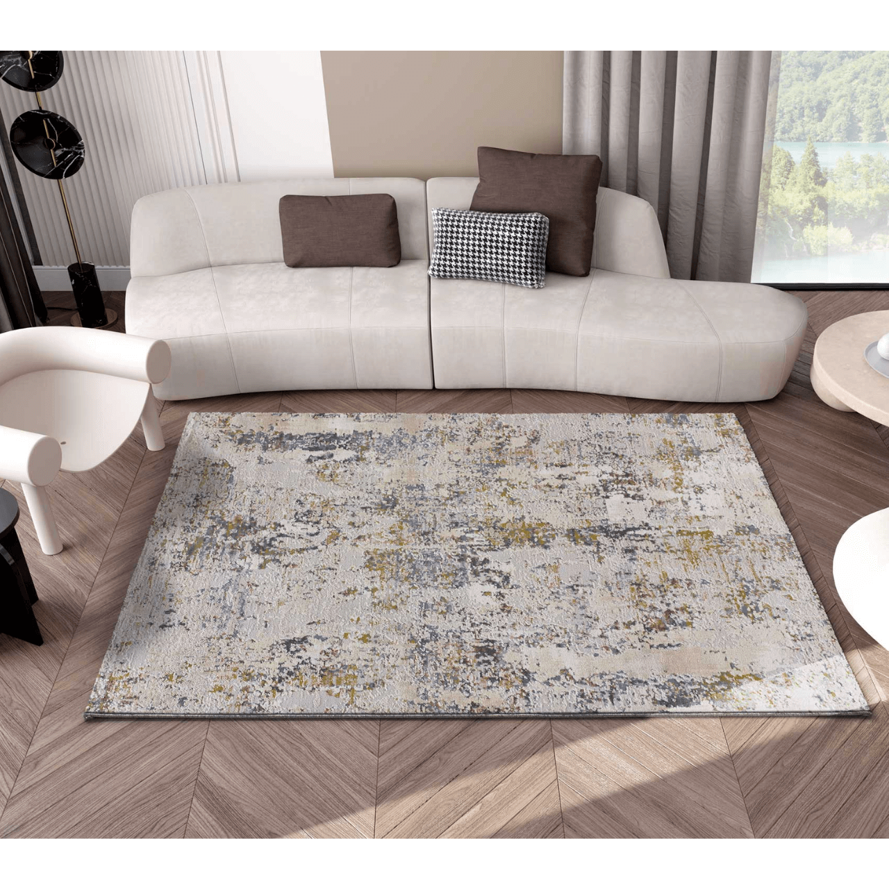 Alfombra Vintage Abstracta Springs 2503 Multicolor - Universal (2)