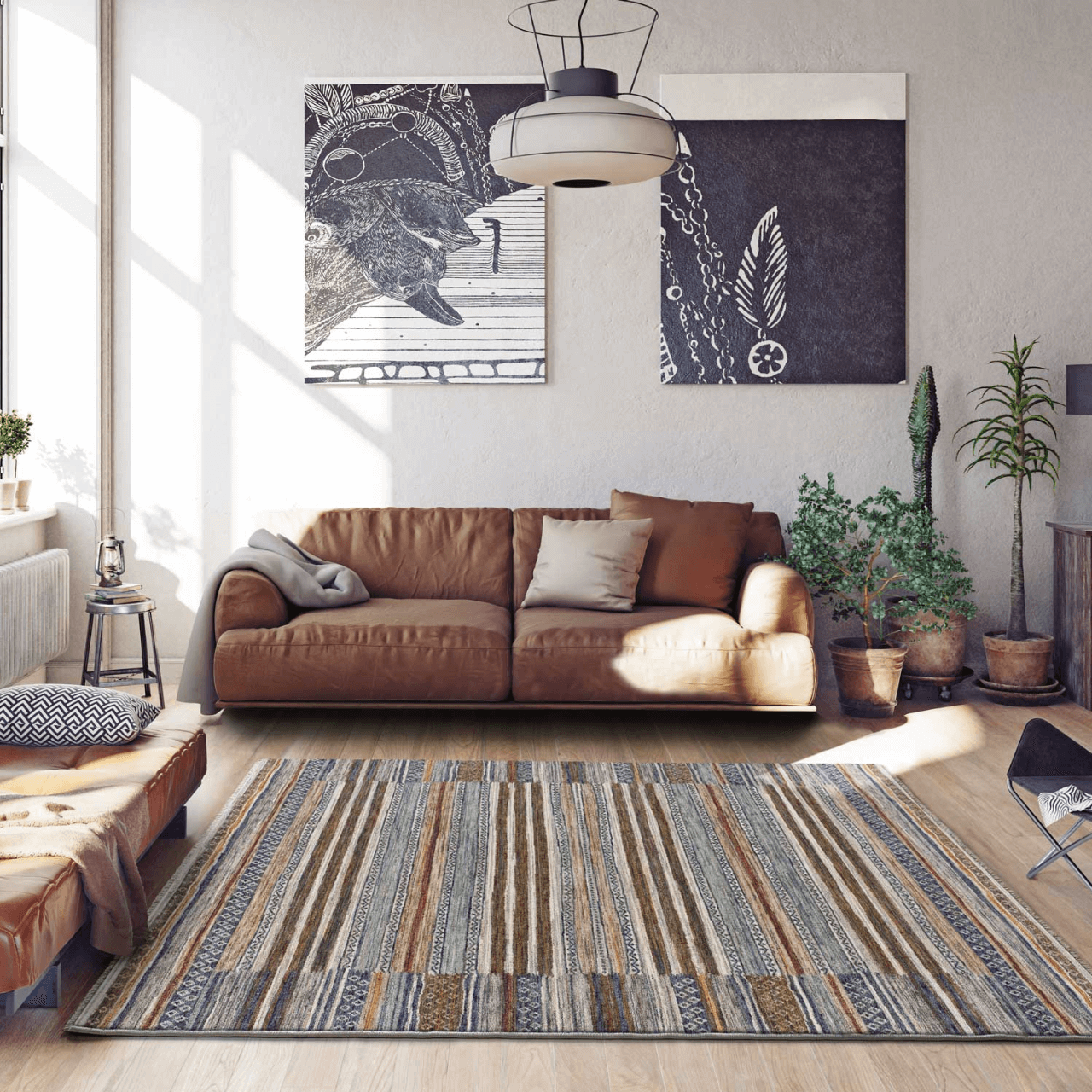 Alfombra Vintage Samarkand 8449 Multicolor - Universal (2)