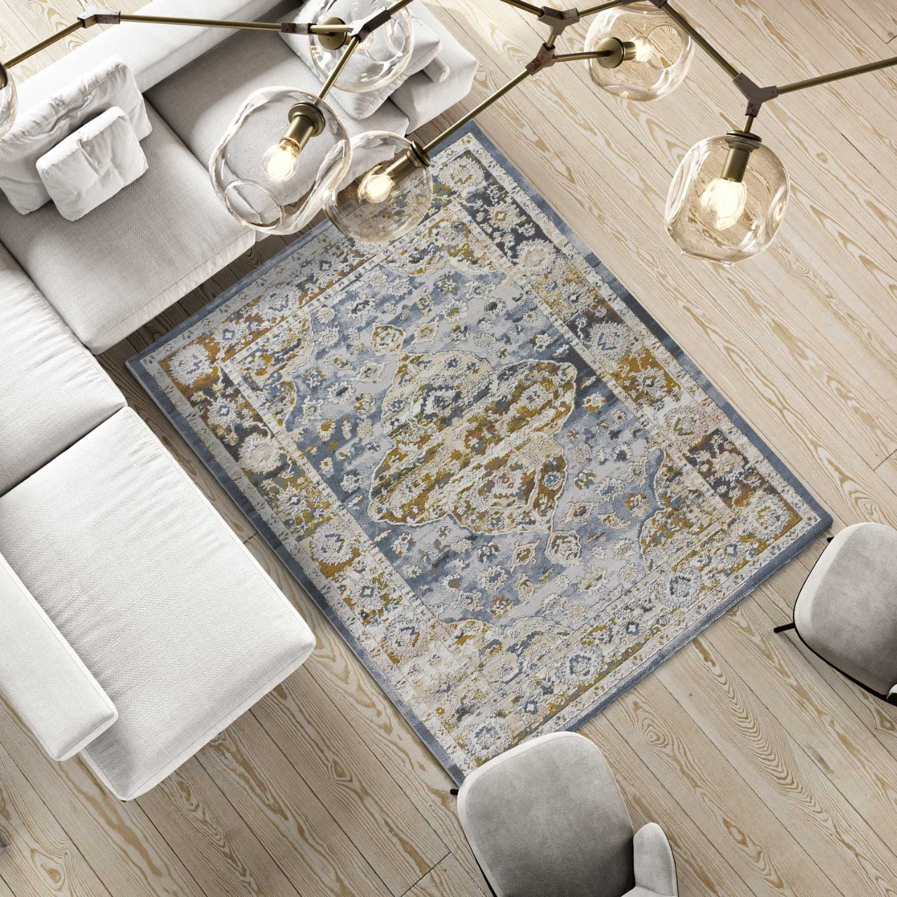 Alfombra Vintage Springs 2268 Multicolor - Universal (2)