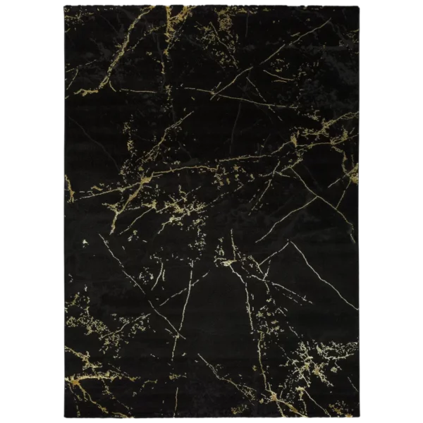 Alfombra de Arte Abstracto Gold 23438 Negro - Universal (1)