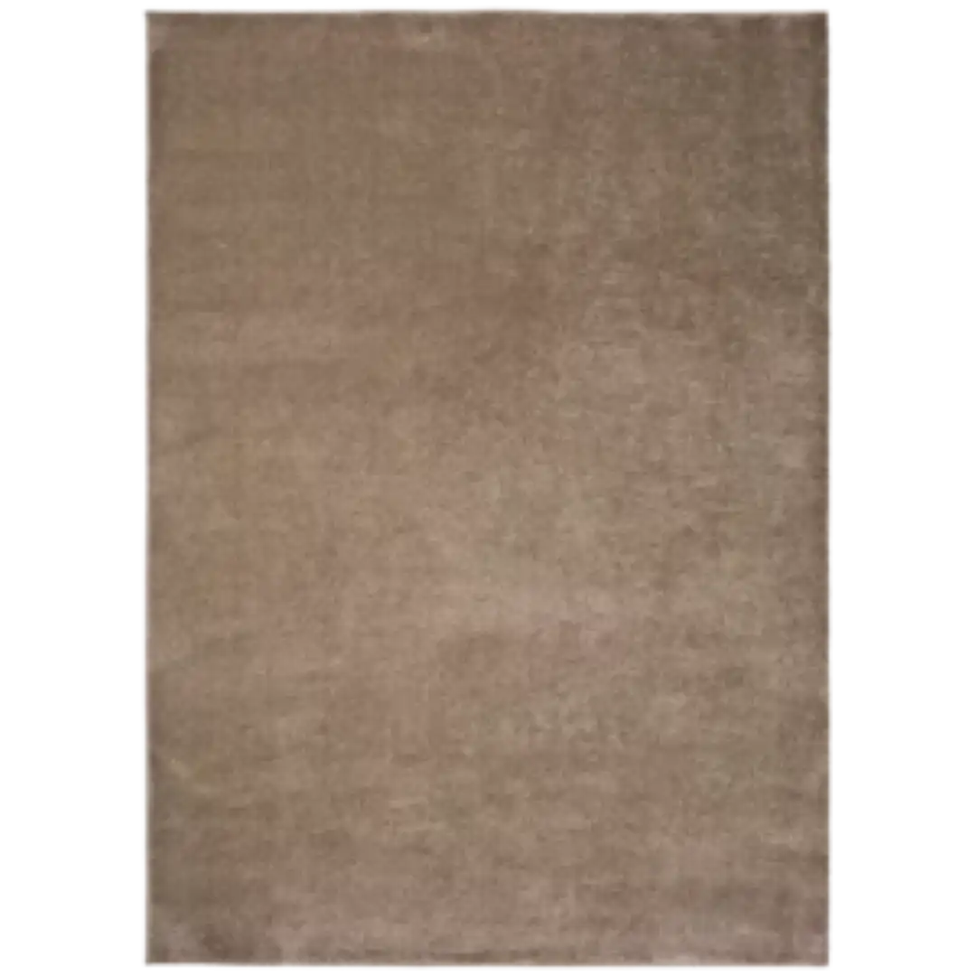 Alfombra Shaggy de Pelo Largo Montana Liso Beig - Universal