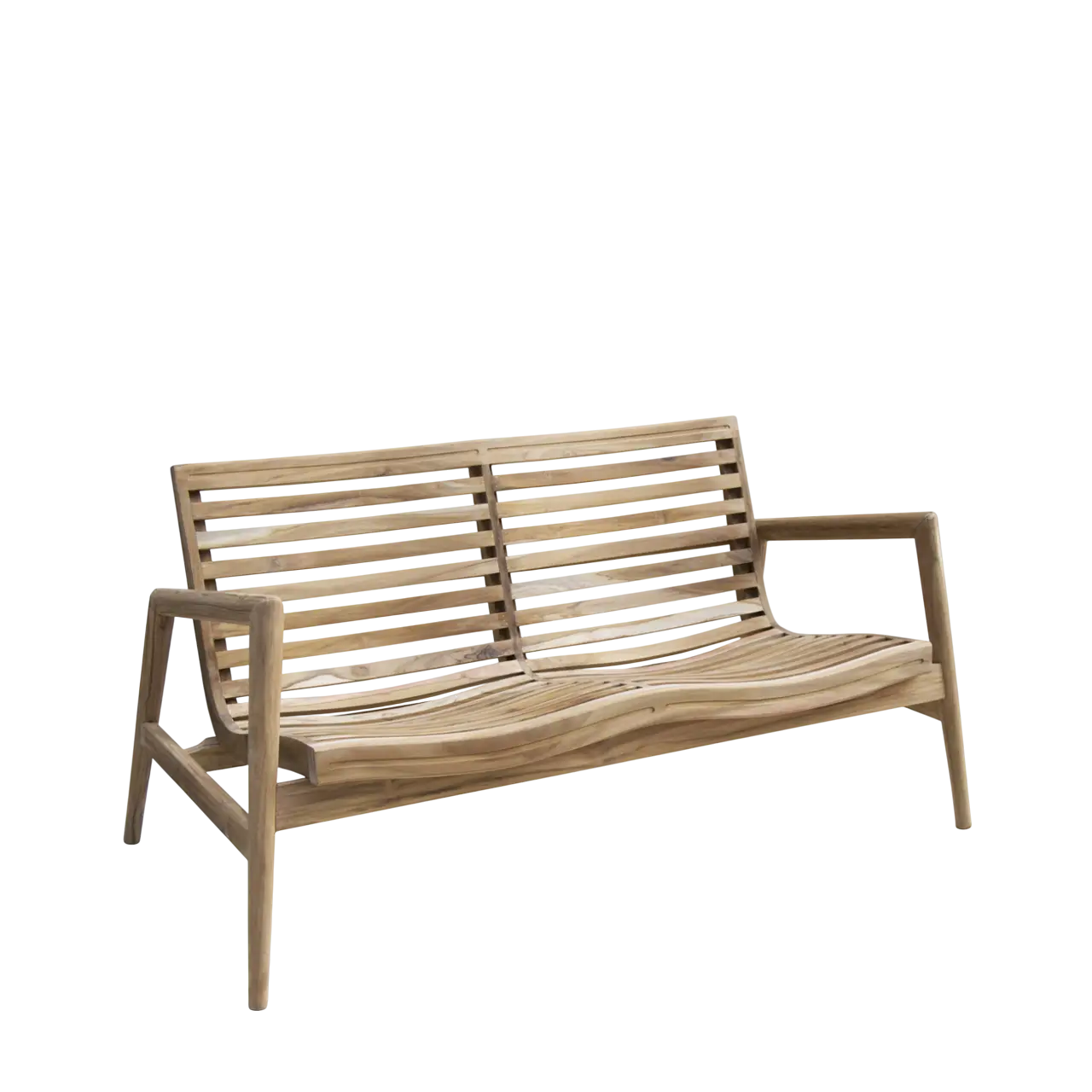 Banco en Madera de Teka Ideal para Jardín 134x65x85 Cm - Moycor