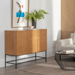 Aparador Metalico y Madera de Fresno 3 Puertas - IXIA (3)