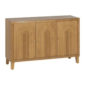 Aparador Natural de Madera de Abeto de 3 Puertas - IXIA (3)