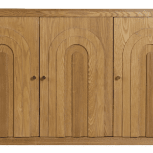 Aparador Natural de Madera de Abeto de 3 Puertas - IXIA (6)