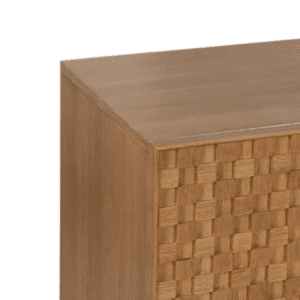 Aparador Natural de Madera de Fresno 2 Puertas 3 Cajones - IXIA (7)