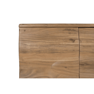 Aparador de Madera de Acacia Natural en Detalle Ondulado 4 Puertas - Giner y Colomer (7)