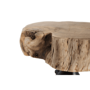 Mesa de Centro de Madera de Acacia y Base de Metal - Giner y Colomer (5)