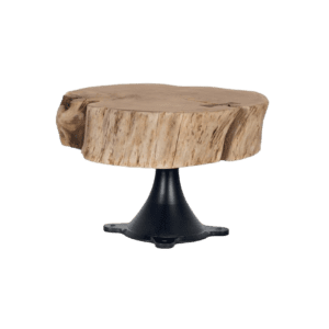 Mesa de Centro de Madera de Acacia y Base de Metal - Giner y Colomer (7)