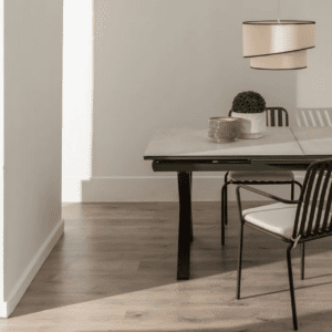 Mesa de Comedor Extensible Blanco de Ceramica y Cristal - IXIA (13)
