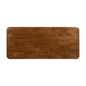 Mesa de Comedor Marrón-Negro de Metal y Madera de Caucho - IXIA (7)